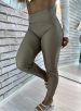 calça courino janice bege