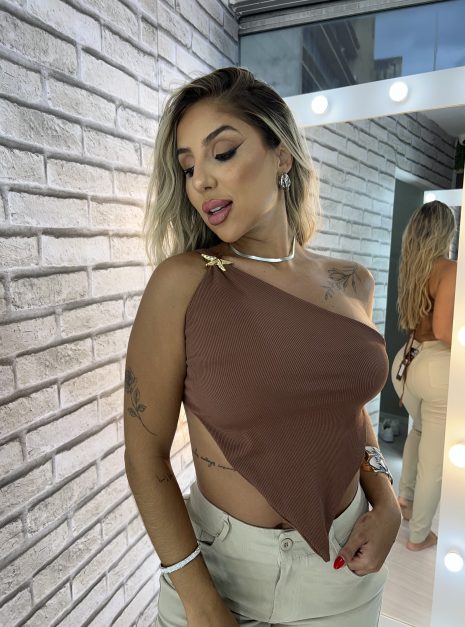 cropped estrela branco