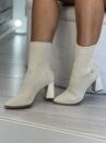 bota cano curto malha baunilha mississipi q8505