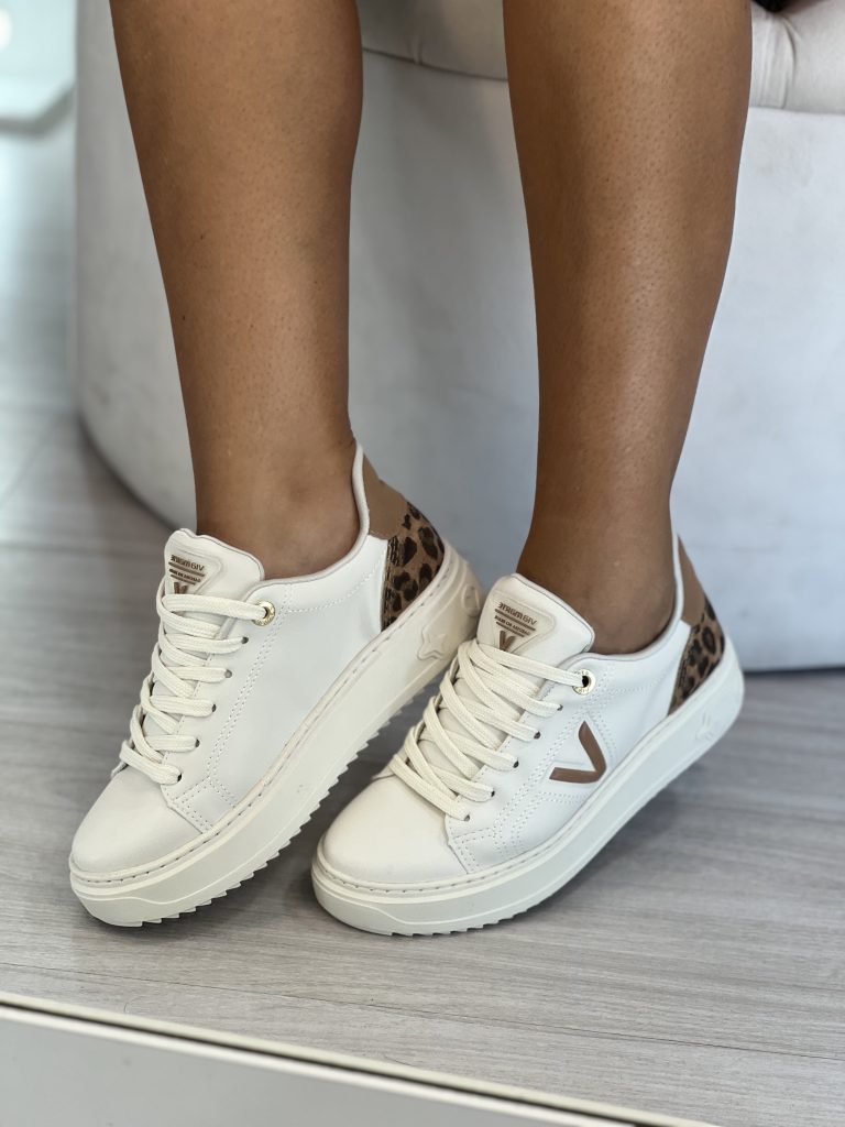 tênis casual begeonça via marte 055 028 03 tênis casual begeonça via marte 055 028 03