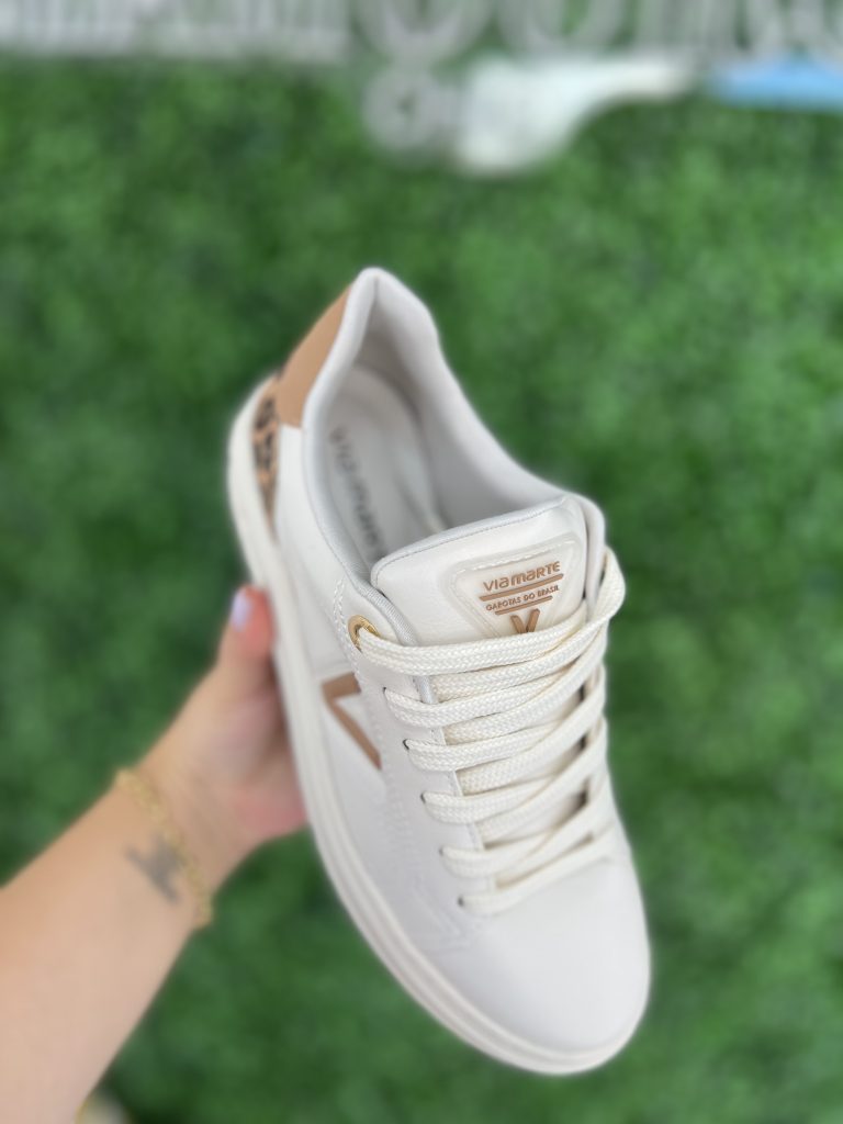tênis casual begeonça via marte 055 028 03 tênis casual begeonça via marte 055 028 03