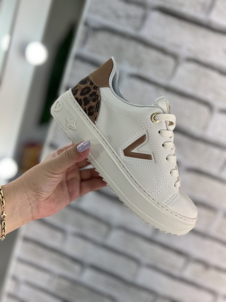 tênis casual begeonça via marte 055 028 03 tênis casual begeonça via marte 055 028 03