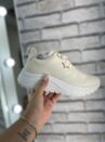 tênis casual jogging marfim via marte 136 002 15
