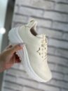 tênis casual jogging marfim via marte 136 002 15