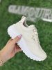 tênis casual jogging marfim via marte 136 002 15