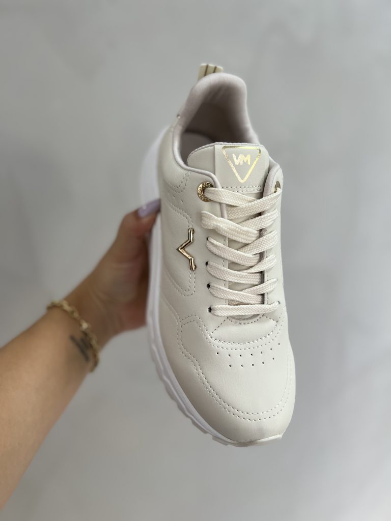 tênis casual jogging marfim via marte 136 002 15 tênis casual jogging marfim via marte 136 002 15