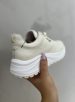 tênis casual jogging marfim via marte 136 002 15