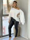 blusa com top pietra off white