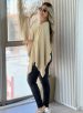 blusa capa com top bege