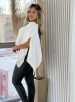 blusa capa com top branco