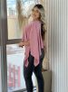 blusa capa com top rosé