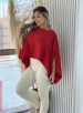 blusa capa com top vermelho