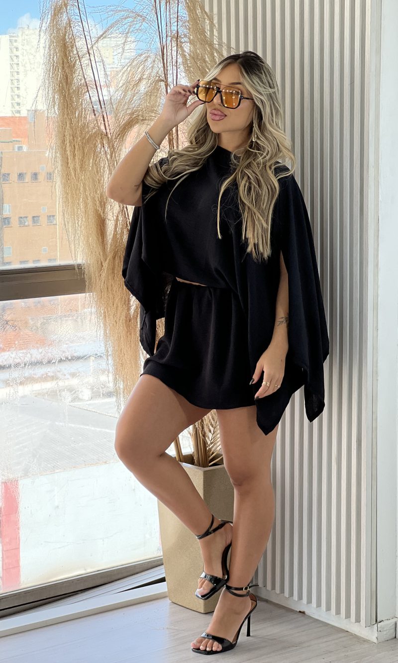 conjunto 3 peças alicia preto