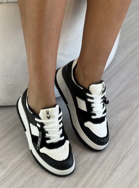 tênis casual preto/preto branco/preto via marte 219 003 01