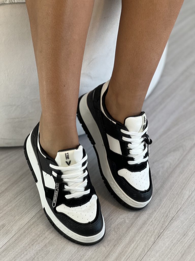 tênis casual preto/preto branco/preto via marte 219 003 01