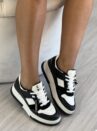 tênis casual preto/preto branco/preto via marte 219 003 01