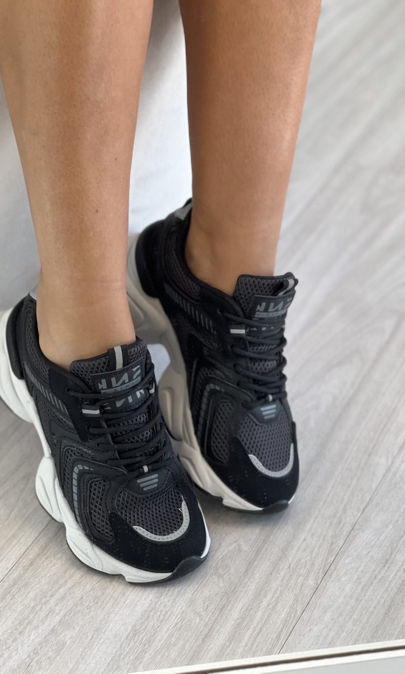 tênis casual feminino preto ramarim 2590131