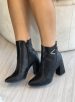 bota cano curto brilho preto mississipi mc873