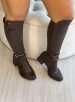 bota cano longo marrom mississipi me501