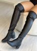 bota over salto baixo preto mississipi me124