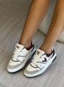 tênis casual bordo/branco cinza/preto via marte 042 025 21