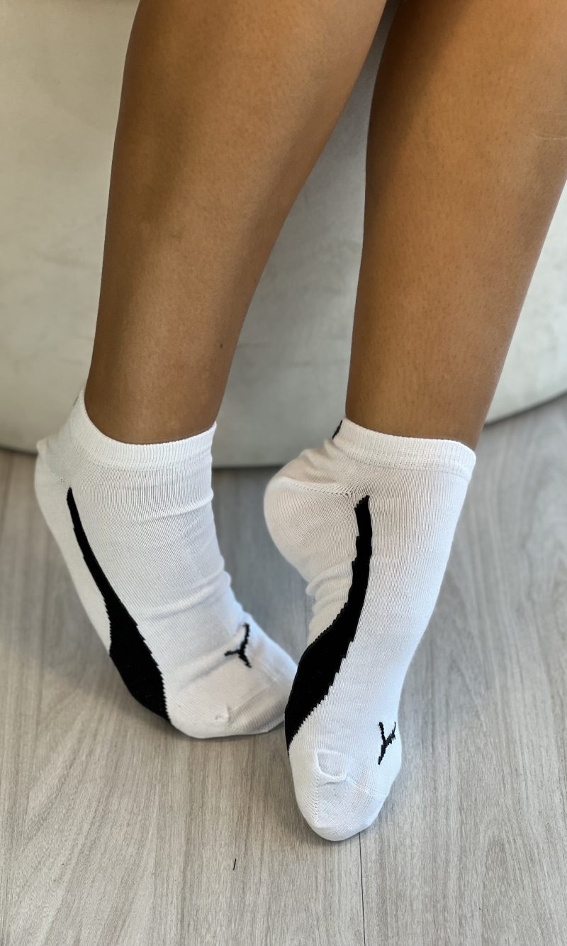kit 3 pares de meia unissex puma 4520.001.6.