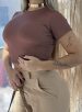 blusa cropped manu azul bb