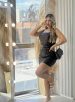 vestido courino debby preto