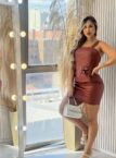 vestido courino debby marrom