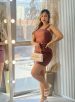 vestido courino debby marrom