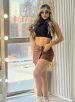 saia short jeans bélgica marrom