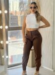 calça alfaiataria marta marrom