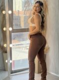 calça jeans skinny canadá marrom