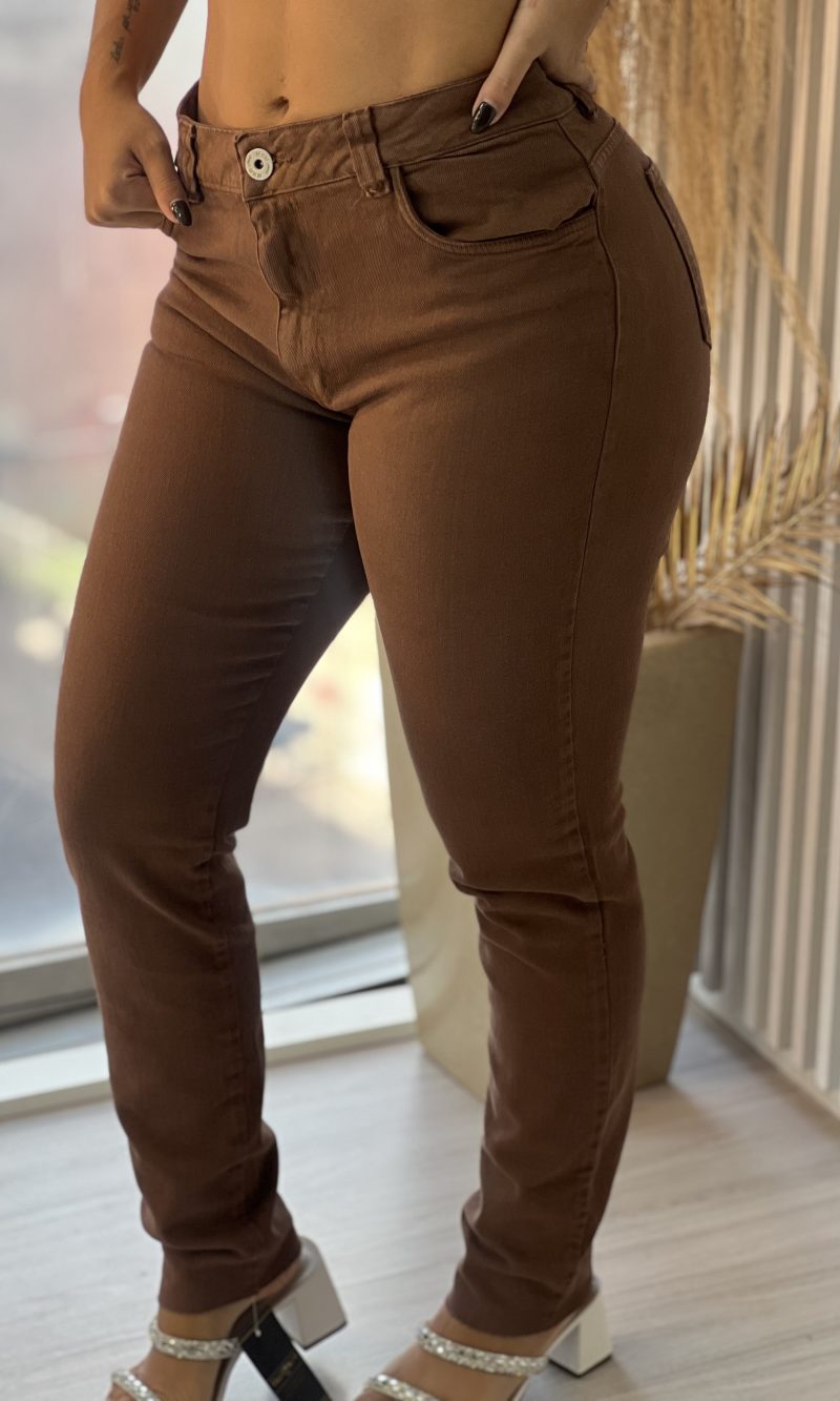 calça jeans skinny canadá marrom calça jeans skinny canadá marrom