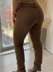 calça jeans skinny canadá marrom