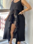 blusa bata bruna preto