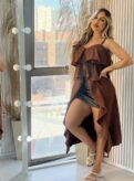 blusa bata carla marrom