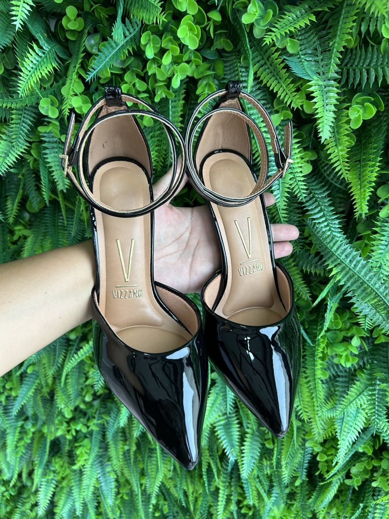 sapato scarpin preto vizzano 1421.102 sapato scarpin preto vizzano 1421.102