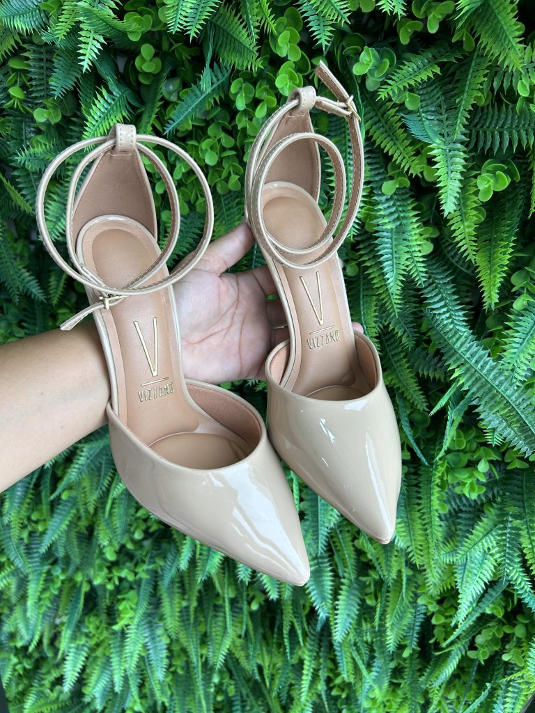 sapato scarpin bege vizzano 1421.102 sapato scarpin bege vizzano 1421.102