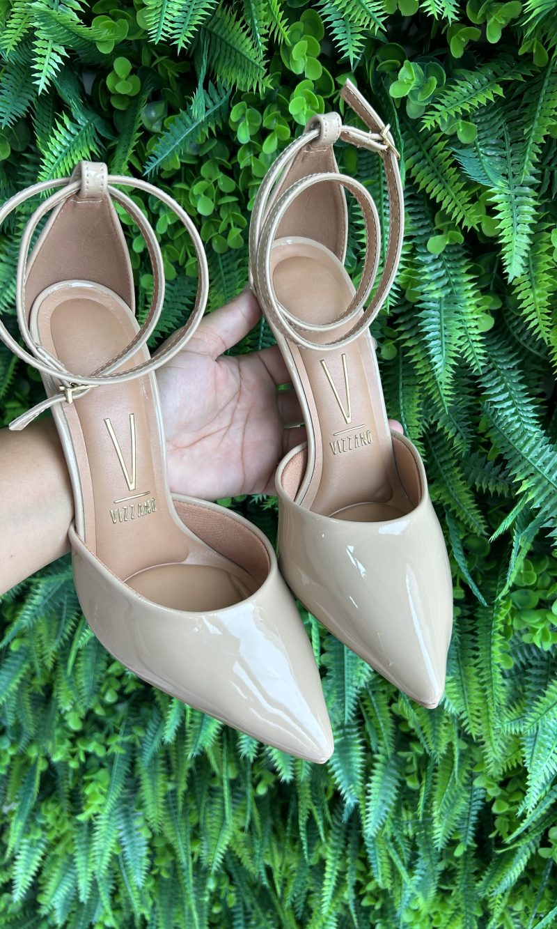 sapato scarpin bege vizzano 1421.102 sapato scarpin bege vizzano 1421.102