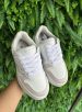 tênis casual branco/prata ramarim 25 94103