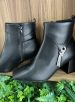 bota cano curto salto bloco preto vizzano 3098.106
