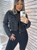 jaqueta jeans joice new black