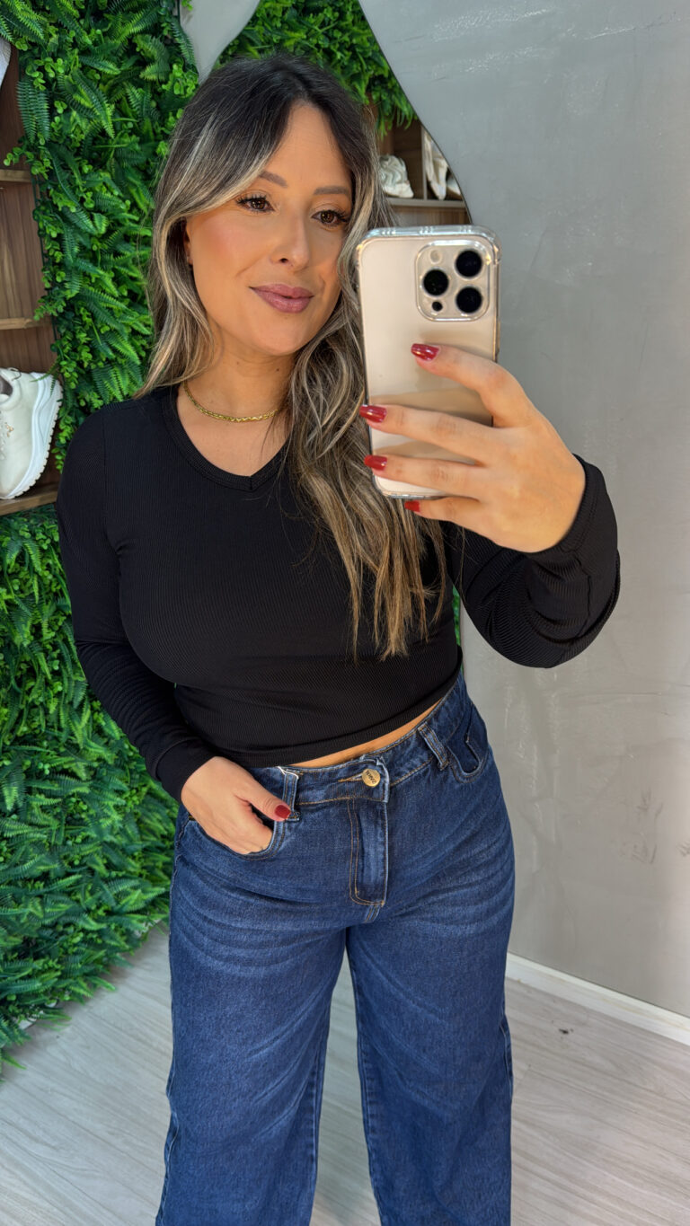 blusa manga longa flávia preto blusa manga longa flávia preto