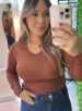 blusa manga longa flávia marrom