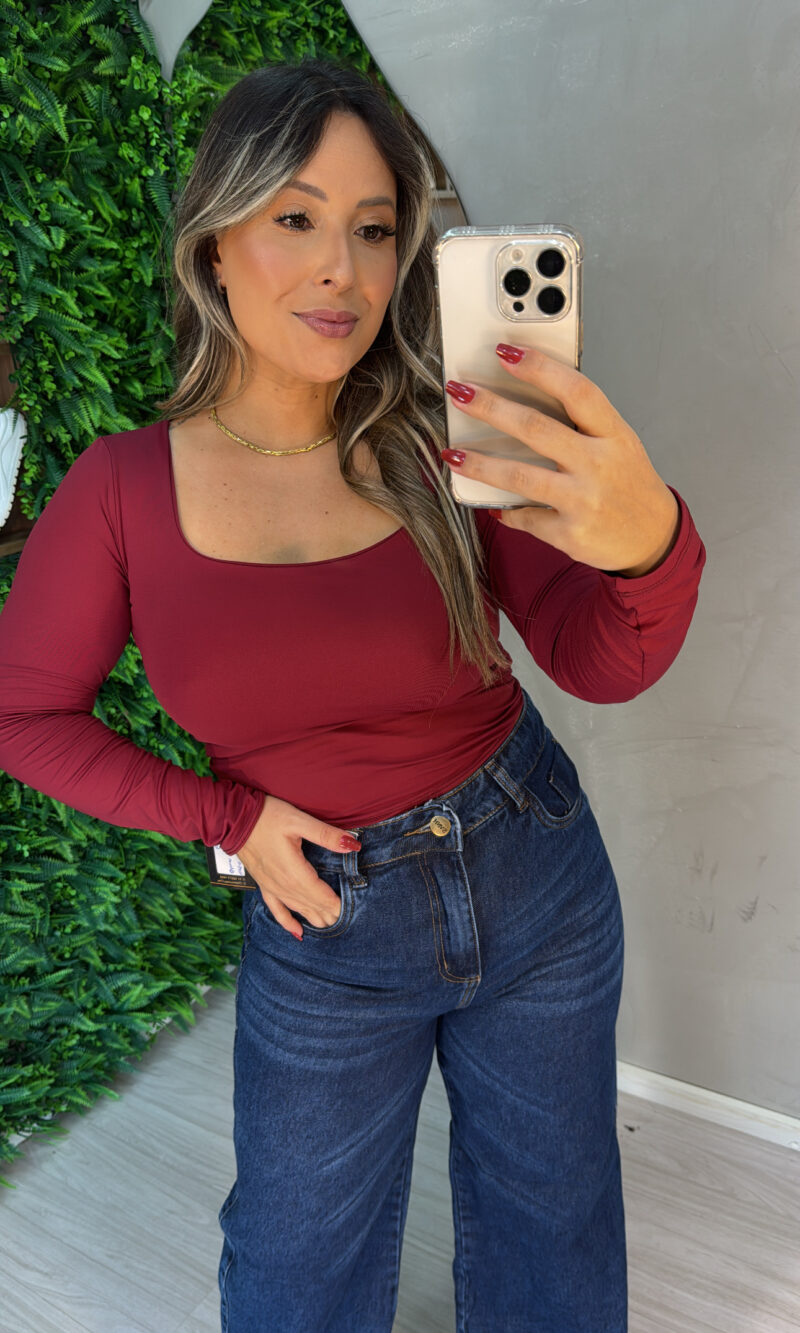 blusa manga longa ingrid vinho blusa manga longa ingrid vinho