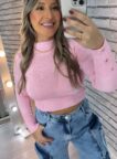 calça jean cargo wide leg pequim