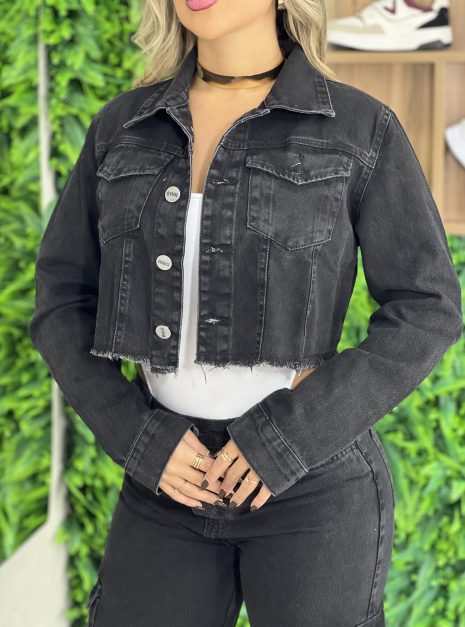 jaqueta jeans joice black