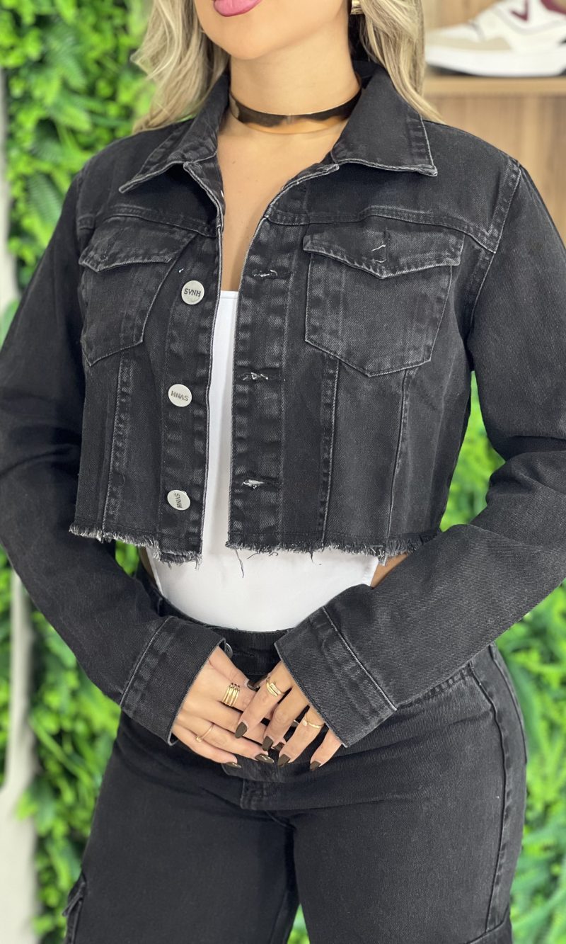 jaqueta jeans joice black