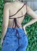 cropped estrela bordo